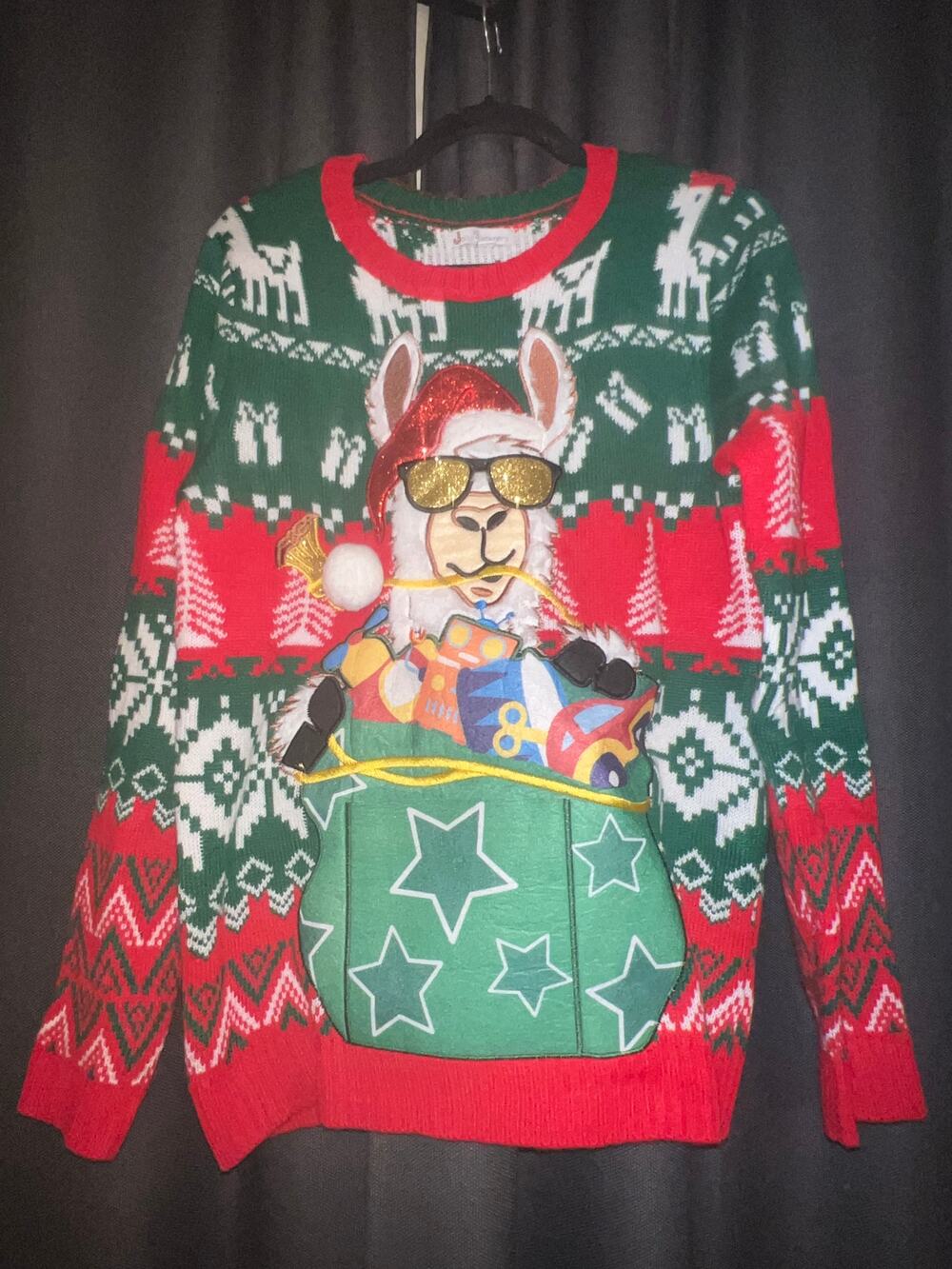 Ugly Christmas Sweater Xmas Size Small Llama